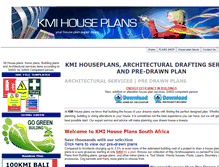 Tablet Screenshot of kmihouseplans.co.za
